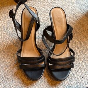 Chinese Laundry Black Strappy Heels